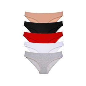MrtNlu Çok Renkli M 5 Adet Süper Eko Set Likralı Kadın Slip Külot