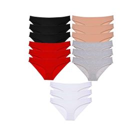 MrtNlu Çok Renkli XL 15 Adet Eko Set Likralı Kadın Slip Külot