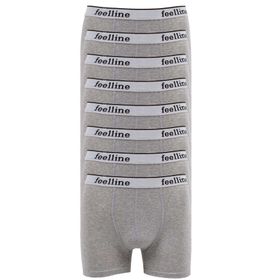 MrtNlu M 8 Adet Feelline Gri Pamuklu Doğal Likralı Erkek Boxer