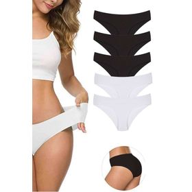 MrtNlu S1 L-XL 5 Adet Kadın Dikişsiz Lazer Kesim Esnek İz yapmayan Külot