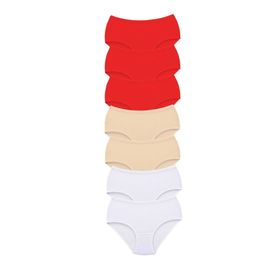 MrtNlu S18 2XL 7 Adet Tutku Kadın Yüksek Bel Bato Kalın Lastik Külot