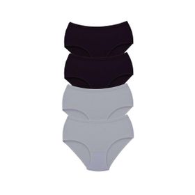 MrtNlu S3 2XL 4 Adet Tutku Kadın Yüksek Bel Bato Kalın Lastik Külot