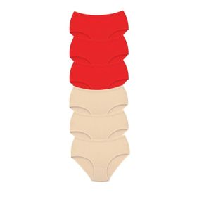 MrtNlu S5 3XL 6 Adet Tutku Kadın Yüksek Bel Bato Kalın Lastik Külot