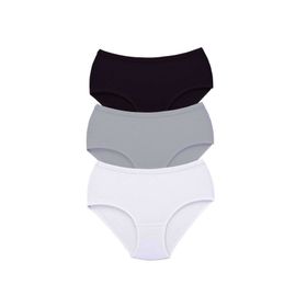 MrtNlu S6 2XL 3 Adet Tutku Kadın Yüksek Bel Bato Kalın Lastik Külot
