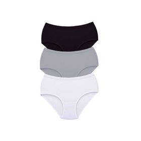 MrtNlu S6 2XL 3 Adet Tutku Kadın Yüksek Bel Bato Kalın Lastik Külot