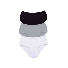 MrtNlu S6 2XL 3 Adet Tutku Kadın Yüksek Bel Bato Kalın Lastik Külot