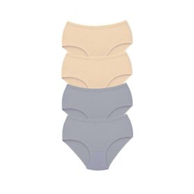 MrtNlu S8 L 4 Adet Tutku Kadın Yüksek Bel Bato Kalın Lastik Külot