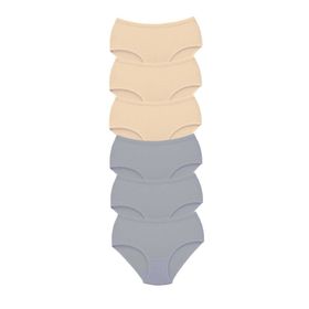 MrtNlu S8 L 6 Adet Tutku Kadın Yüksek Bel Bato Kalın Lastik Külot