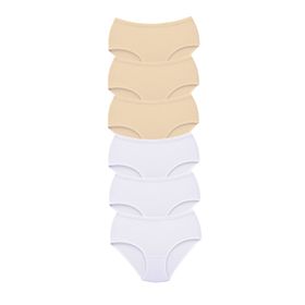 MrtNlu S9 L 6 Adet Tutku Kadın Yüksek Bel Bato Kalın Lastik Külot