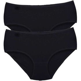 MrtNlu Siyah 2XL 2 Adet Tutku Kadın Yüksek Bel Bato İnce Lastik Külot