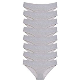 MrtNlu Siyah Gri XL 8 Adet Süper Eko Set Likralı Kadın Slip Külot