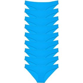 MrtNlu Siyah Kırmızı Mavi M 9 Adet Süper Eko Set Likralı Kadın Slip Külot