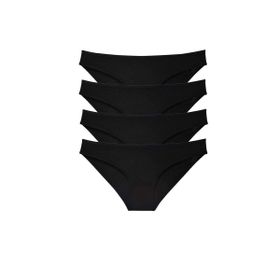 MrtNlu Siyah L 4 Adet Süper Eko Set Likralı Kadın Slip Külot