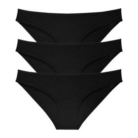 MrtNlu Siyah M 3 Adet Süper Eko Set Likralı Kadın Slip Külot
