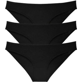 MrtNlu Siyah M 3 Adet Süper Eko Set Likralı Kadın Slip Külot