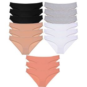MrtNlu Siyah Ten Gri Beyaz Pudra L 15 Adet Süper Eko Set Likralı Kadın Slip Külot