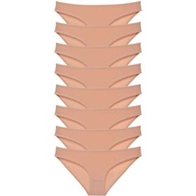 MrtNlu Siyah Ten XL 8 Adet Süper Eko Set Likralı Kadın Slip Külot