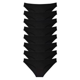 MrtNlu Siyah XL 8 Adet Süper Eko Set Likralı Kadın Slip Külot