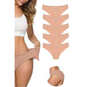MrtNlu Ten L-XL 5 Adet Kadın Dikişsiz Lazer Kesim Esnek İz yapmayan Külot