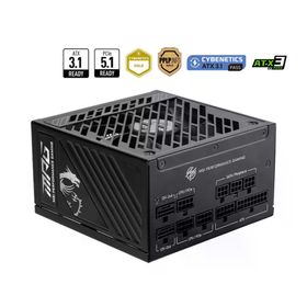 MSI A1000GS MPG 1000W 80+ Gold 13.5 cm Fan Güç Kaynağı