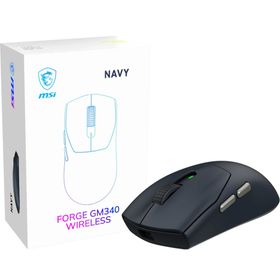 MSI Forge GM340 Wireless Navy Blue Lacivert Şarjlı Optik Kablolu/Kablosuz Gaming Mouse