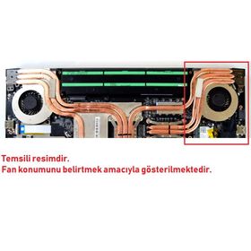MSI GE62 Apache Pro 7RE-842XTR Sağ Fan