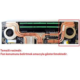 MSI GE62VR 7RF Apache Pro Sağ Fan