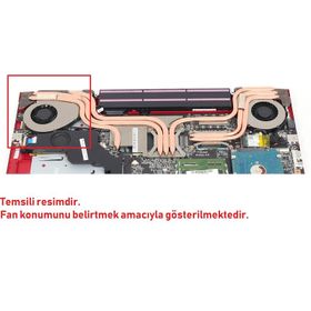 MSI GE72 2QL-242TR Sol Fan