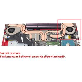 MSI GE72 6QL Apache Sağ Fan