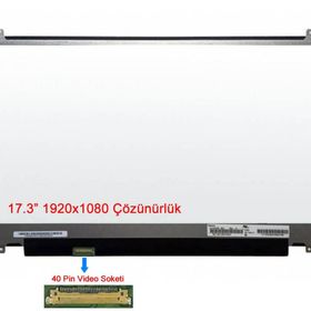 MSI GE73V 8RF-210XTR Slim 40 Pin FHD Notebook LCD Ekran