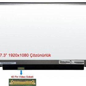 MSI GE73V 8RF-210XTR Slim 40 Pin FHD Notebook LCD Ekran