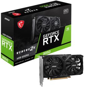 MSI GeForce RTX 3050 VENTUS 2X E 6G OC 6GB GDDR6 Ekran Kartı