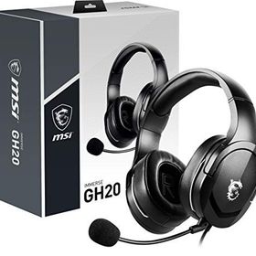 Msı Gg GH20 Gaming Headset 40mm Sürücü Kablo 20HZ-20KHZ 32 Ohm Mikrofon 1.5M Orgu Y-kablo 3,5 mm Jak Kulaküstü Kulaklık