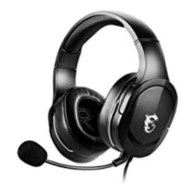 Msı Gg GH20 Gaming Headset 40mm Sürücü Kablo 20HZ-20KHZ 32 Ohm Mikrofon 1.5M Orgu Y-kablo 3,5 mm Jak Kulaküstü Kulaklık