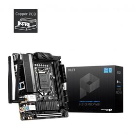 Msi H510I Pro Wifi Soket 1200 DDR4 3200 PCI-E Gen 4 ,M.2 USB3.2 1x 2.5G Lan Wifi 6 Matx Anakart