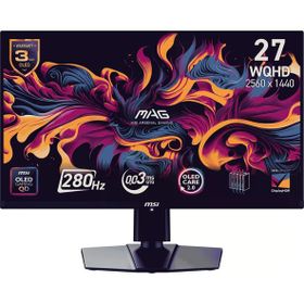 MSI MAG 271QP QD-OLED X28 26.5 inç 280Hz 0.03ms Pivot Oyuncu Monitörü