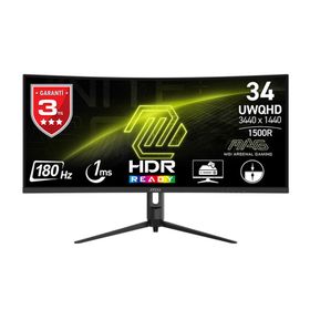 MSI MAG 342CQRF E20 34 inç 200 Hz 1 ms UWQHD Rapid VA Curved Gaming Monitör