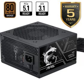 MSI MAG A750BN PCIE5 III 750 W 80+ Bronze 120 Power Supply