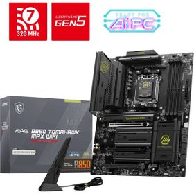 MSI MAG B850 Tomahawk Max Wi-Fi AMD AM5 DDR5 8400MHz OC HDMI 4xM.2 USB 10GB/s 5G LAN Wi-Fi 7 ATX Anakart