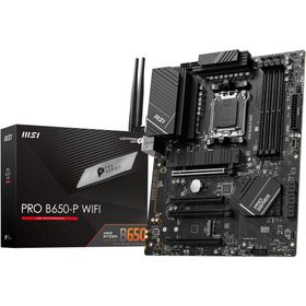 MSI PRO B650-P ATX AMD Ryzen 7000 Serisi İşlemcileri AM5 - DDR5 Memory Boost 6400+MHz-OC 2xPCIe 4.0 x16 2xM.2 Gen4 Wi-Fi 6E WiFi Anakart