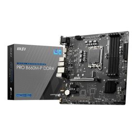 MSI PRO B660M-P DDR4 Soket 1700 DDR4 4600MHz(OC) M.2 mATX Anakart
