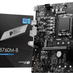 MSI PRO B760M-B DDR4 Soket 1700 DDR4 4800MHz OC PCIe M.2 USB 3.2 HDMI 2.5Gbit LAN mATX Anakart