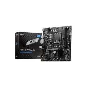 MSI PRO B760M-B DDR4 Soket 1700 DDR4 4800MHz OC PCIe M.2 USB 3.2 HDMI 2.5Gbit LAN mATX Anakart