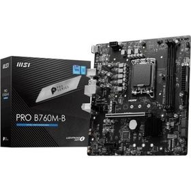 MSI PRO B760M-B DDR4 Soket 1700 DDR4 4800MHz OC PCIe M.2 USB 3.2 HDMI 2.5Gbit LAN mATX Anakart