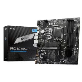 MSI Pro B760M-P Intel B760 LGA1700 DDR4 4800 Mhz OC VGA-HDMI-DP M.2 Matx Anakart