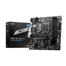 MSI Pro B760M-P Intel B760 LGA1700 DDR4 4800 Mhz OC VGA-HDMI-DP M.2 Matx Anakart