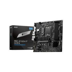 MSI Pro B760M-P Intel B760 LGA1700 DDR4 4800 Mhz OC VGA-HDMI-DP M.2 Matx Anakart