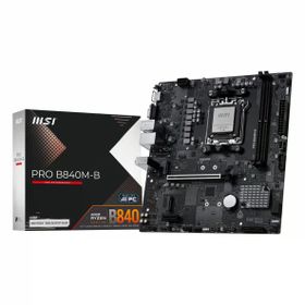 MSI Pro B840M-B DDR5 8000 Mhz OC M.2 VGA-HDMI PCIE 4.0 AM5 Matx Anakart