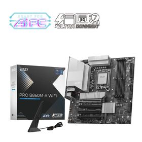MSI PRO B860M-A WIFI 8600 MHz DDR5 Soket LGA1851 M.2 HDMI DP Thunderbolt mATX Anakart