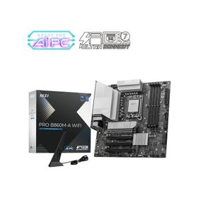 MSI PRO B860M-A WIFI 8600 MHz DDR5 Soket LGA1851 M.2 HDMI DP Thunderbolt mATX Anakart